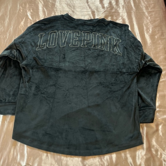 PINK Victoria Secret Velour Oversized Crew Sweatshirt - Picture 2 of 3